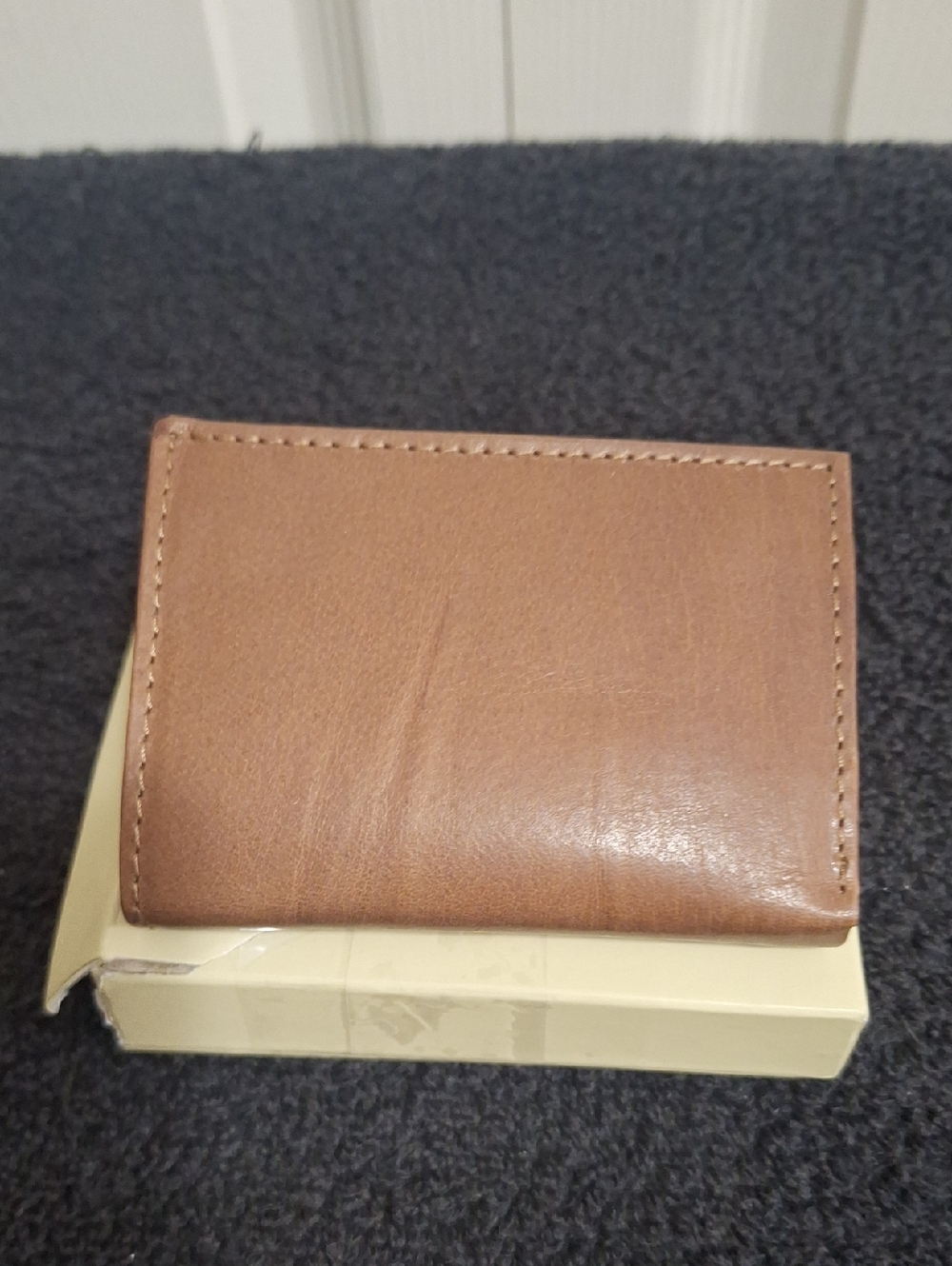 Oak Leathers Tri Fold Wallet - RFID - Brown Leather
